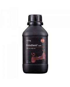 Dreve D35100 FotoDent Cast, Red Transparent, 1kg Bottle