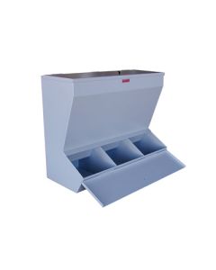 Plaster Bin 3 Compartment Gray