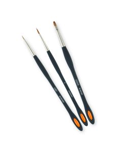 lay:art Style Natural Bristle Brush Set, 1 each of Size 2, Opaque, Color